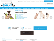 Tablet Screenshot of huisdiergigant.nl